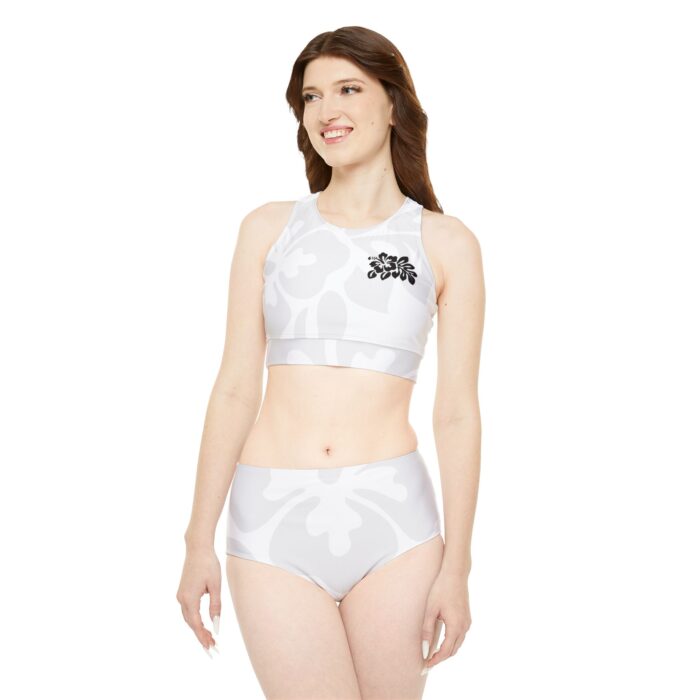 Sport Bikini Set im Hawaii Design schwarz 25 – Bild 4