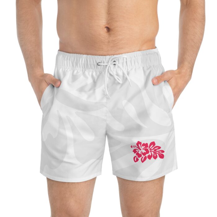 BADESHORT im Hawaii-Design WITHE / PINK 25 – Bild 4