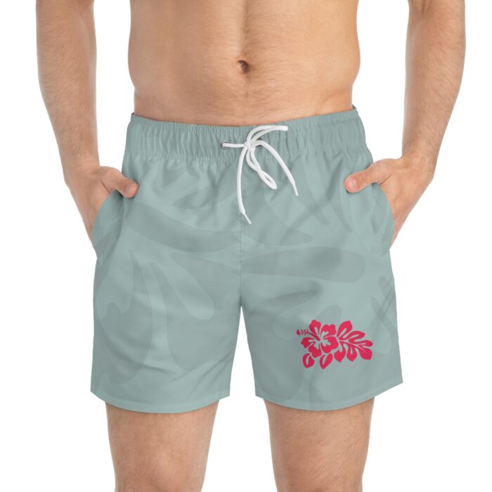 BADESHORT im Hawaii-Design PETROL / PINK 25 – Bild 4